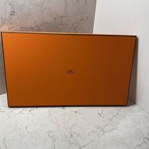 Hermes Paris Orange Cardboard Rectangle Storage‎ Empty Box L 15.5"x W 9"x H 1"